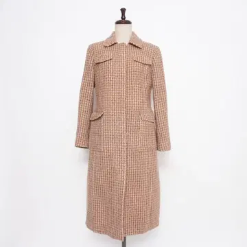 새상품급 J.Crew 믹스 트위드 롱 코트 베이지 사이즈 4*LD118