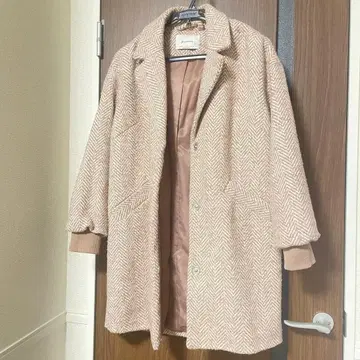 스트라디바리우스 롱 코트 체스터 코트 여성용 M 사이즈