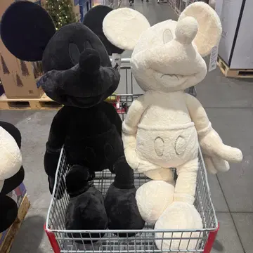 코스트코 미키마우스 화이트 블랙 봉제 인형 세트 담요 포함