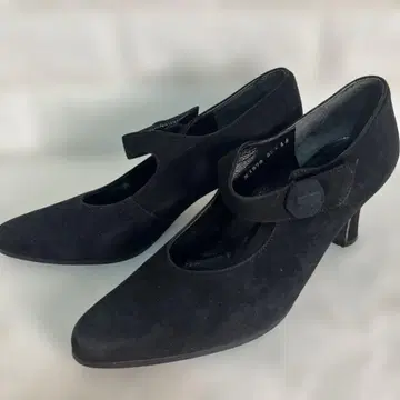 Sonia Rykiel 스웨이드 블랙 하이힐 스트랩 포함