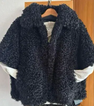 블랙 보아 플리스 자켓