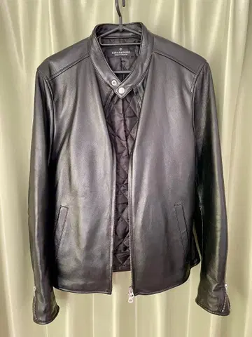 나노 유니버스 가죽 자켓 M 램 가죽 싱글 라이더 새상품급 블랙