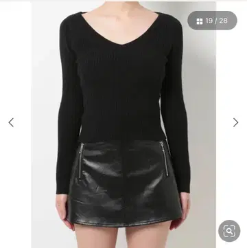 GYDA 리브 니트 니트 얇은 소재 제이다