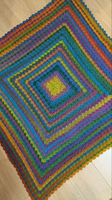 그라데이션 담요