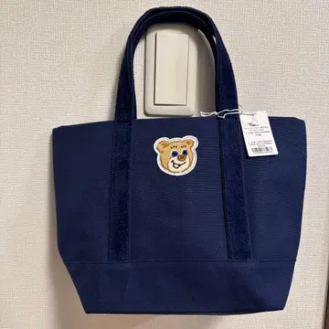 미사용 새상품 페이러 올드 테디 와펜 토트백 네이비 사이즈 소