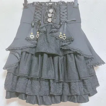 LIZ LISA 리즈리사 프론트 카슈쿨 스커트