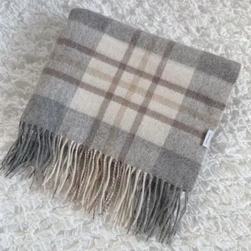 언타이틀 스톨 숄 대형 체크 무늬 프린지