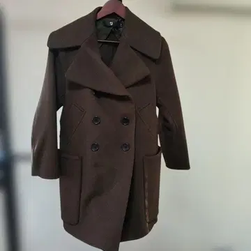 [새상품급] UNIQLO+J 더블 페이스 피코트 올리브 L