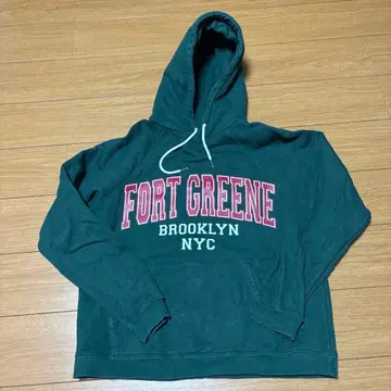 ATHATIME 포트 그린 후드티