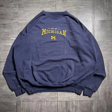 [ 00's ] Hanes 자수 프린트 맨투맨 네이비 XL 사이즈