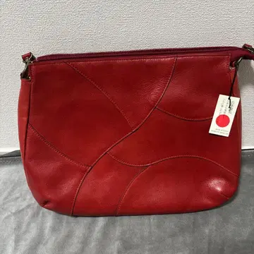 가죽 숄더백 빨간색 일본제