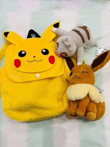 포켓몬 피카츄 백팩 이브이 나마케로 봉제 인형
