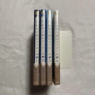 꽃을 감춘 너의 메테올 1~4권 미사용