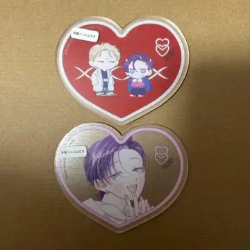 러브 체인 러브 진 에비노 비스크 아크릴 코스터 특전 카드