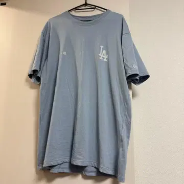 NEW ERA LA 로고 T셔츠 XL 사이즈 라이트 블루
