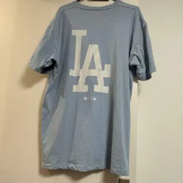 NEW ERA LA 로고 T셔츠 XL 사이즈 라이트 블루