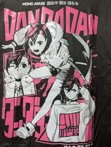 MOMO AYASE 단단 티셔츠 블랙