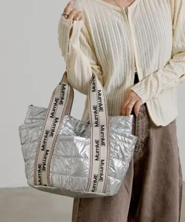 차오패닉 티피 자카드 테이프 퀼팅 스퀘어 토트 BAG