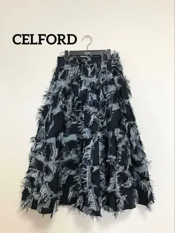 셀포드 CELFORD 자카드 스커트 38