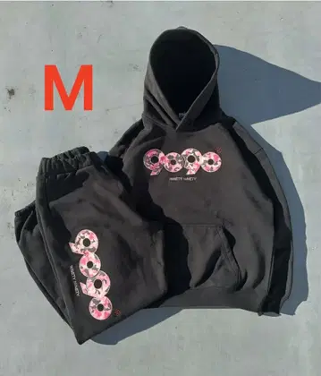 90 OG 로고 오리지널 후디 + 팬츠 셋업