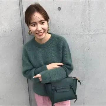 바토너 모헤어 니트 그린