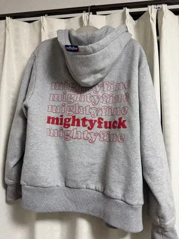mightyfine 그레이 집업 후드티