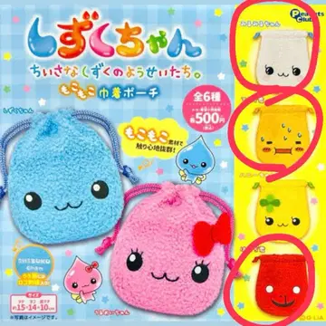 물방울짱 봉제인형 파우치 가챠