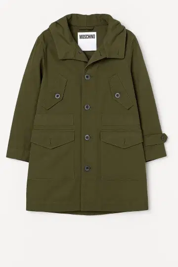 MOSCHINO 모즈 코트 올리브색 EU 44