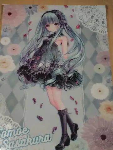 온라인 복권 B상 A3 클리어 포스터 사사쿠라 토모(포켓 에이스!)