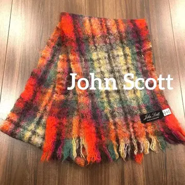 존 스캇 체크 머플러