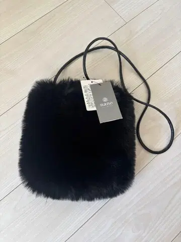 nano 블랙 인조 모피 백 미사용 새상품 블랙