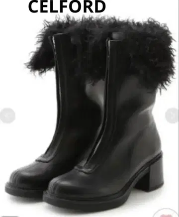 [새상품] CELFORD 에코퍼 부착 숏부츠