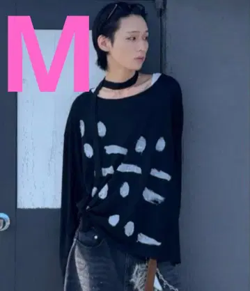 카이치 인터팩토리 모스코드 그래픽 롱 T M