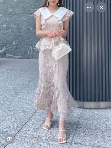 [12/15 삭제] rienda 케미컬 레이스 머메이드 스커트 2세트