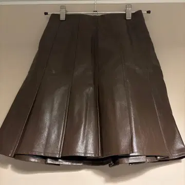 Chico 치코 브라운 사다리꼴 미니 스커트