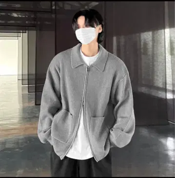 SCENERITY 가디건 집업 니트