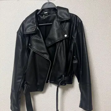 H&M 블랙 라이더 자켓 L