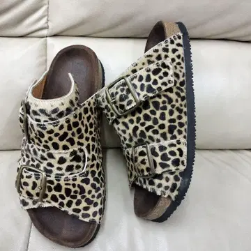 BOSABO 송치 샌들 표범 무늬 비브람솔