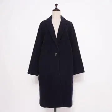 Ungrid 울 혼방 체스터 롱 코트 네이비 사이즈 S*LD832