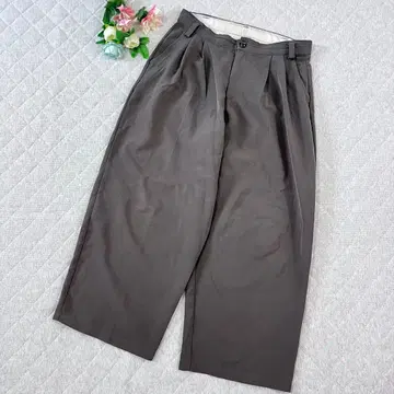 캐스퍼 존 [ L ] 와이드 팬츠 넉넉하게 릴랙스 턱 플리츠 어른