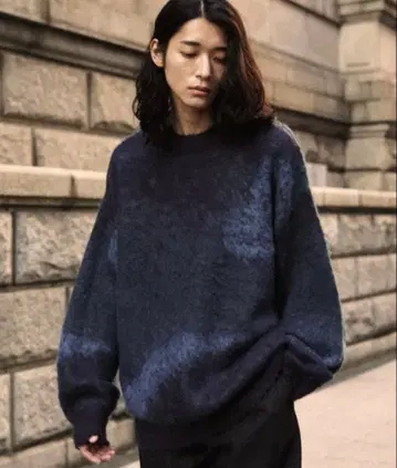 WYMLIDNM 그라데이션 니트 스웨터