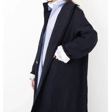 베리떼꾸르 롱 코트 네이비 미사용 새상품