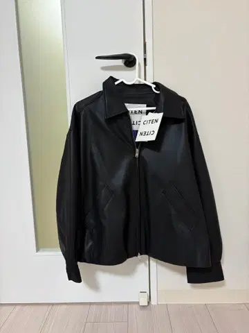 CITEN 블랙 가죽 자켓 s