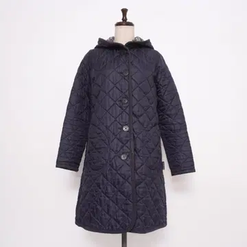 라벤햄 리버티 퀼팅 롱 자켓 네이비 사이즈 36*LD827