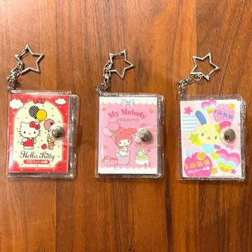 쁘띠 북 키링 키티 마이멜로디 우사하나