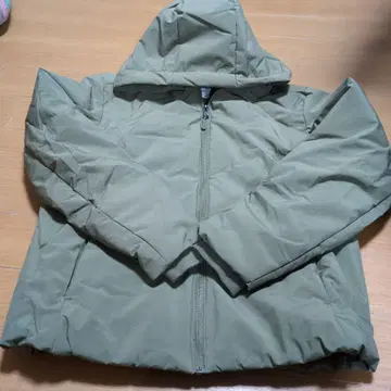 RESTORATION 후드 부착 다운 자켓 M 올리브 그린