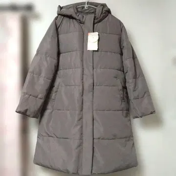 허니즈 파이버 다운 코트 모카