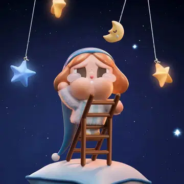 POPMART CRYBABY CRYING TO THE MOON