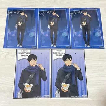 하이큐 코스모 월드 굿즈 구매 혜택 비주얼 카드 카게야마 토비오 5장