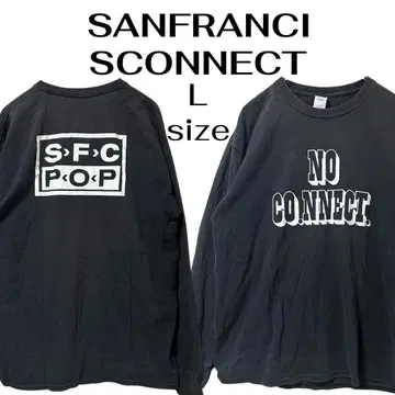 SANFRANCISCONNECT SUBPOP 패러디 티셔츠 긴팔 블랙 L